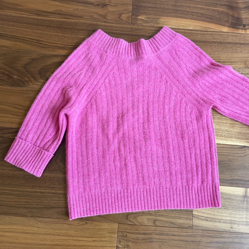 Saks Fifth Avenue Pink Crew Neck Sweater